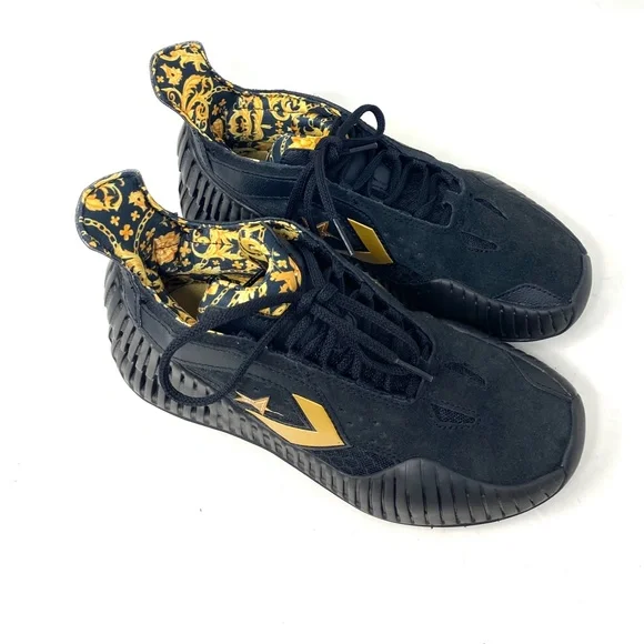 Converse BB Prototype CX Gold Black Mesh Women's Mid Basketball Sneakers A02515C - Picture 2 of 11